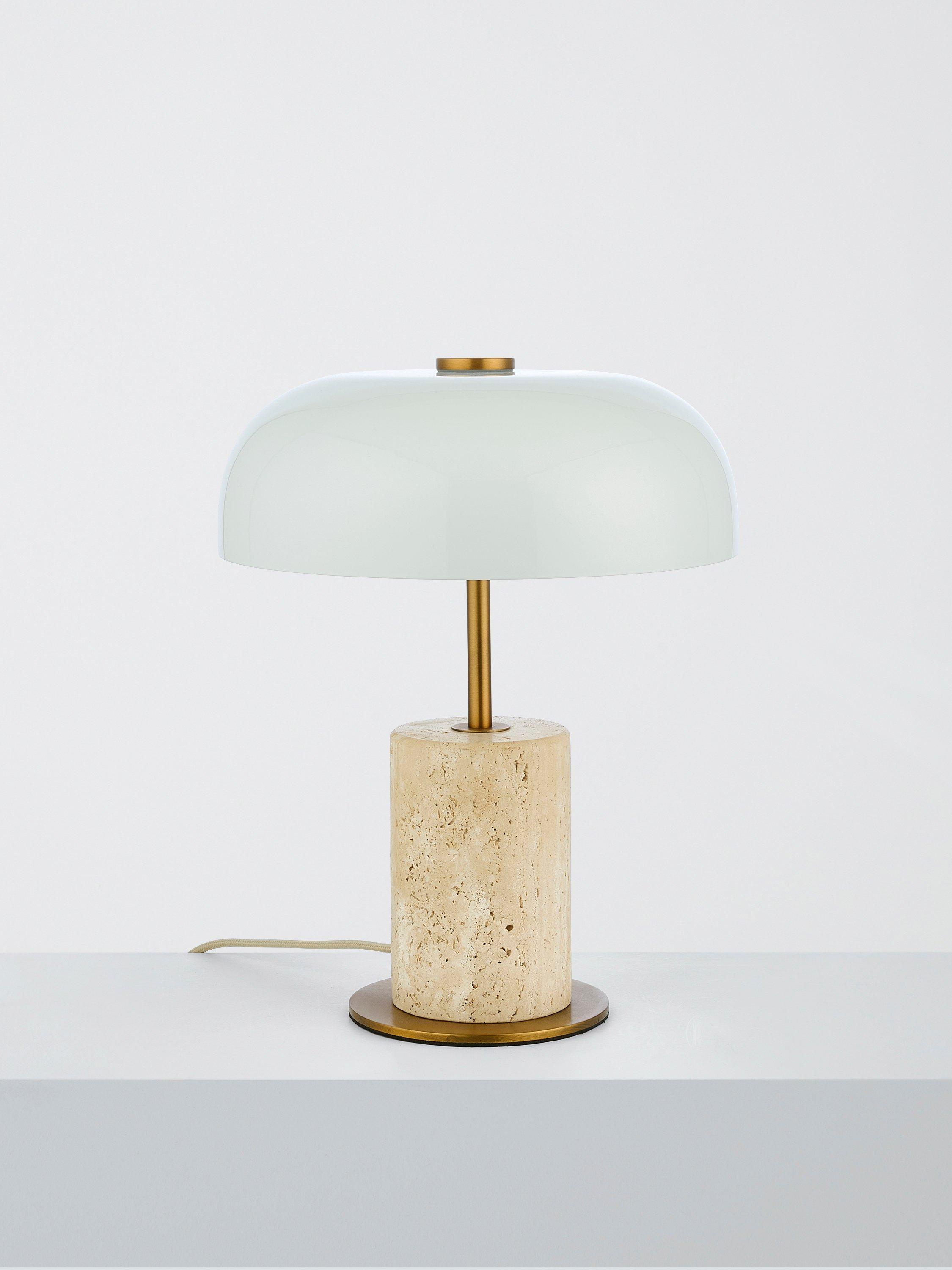 John Lewis Porcini marble mini table lamp in off white (British brand)