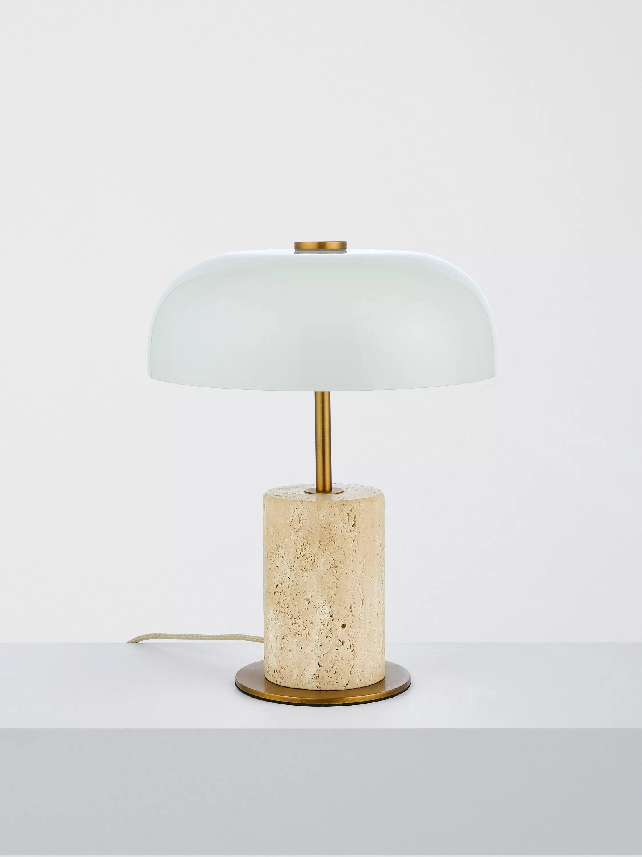 John Lewis Porcini marble mini table lamp in off white (British brand)