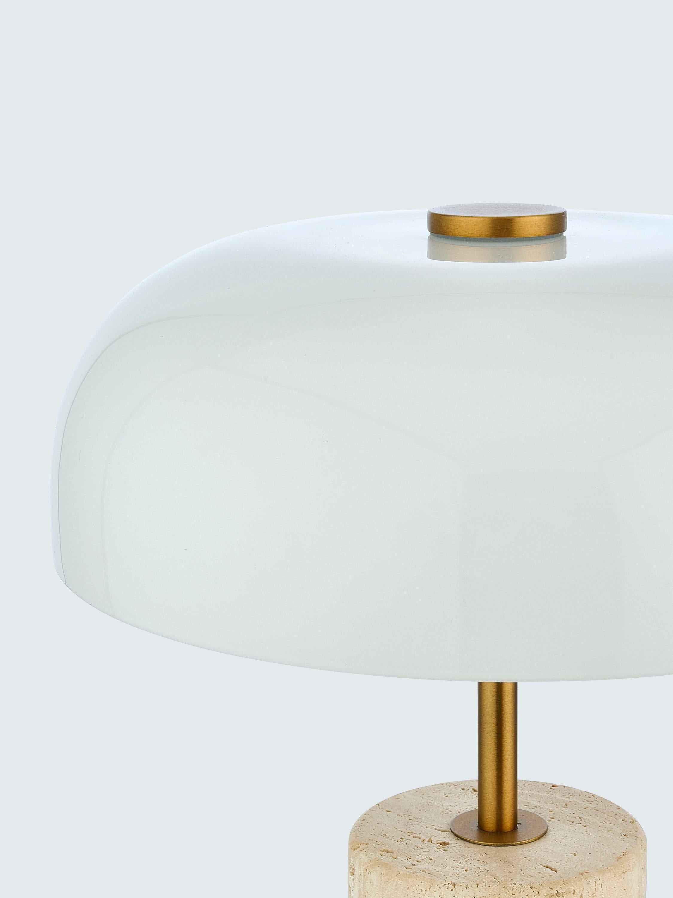 John Lewis Porcini marble mini table lamp in off white (British brand)