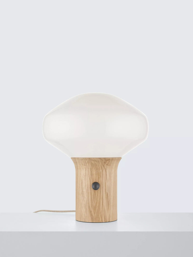 John Lewis Temple table lamp oak effect medium, UK version