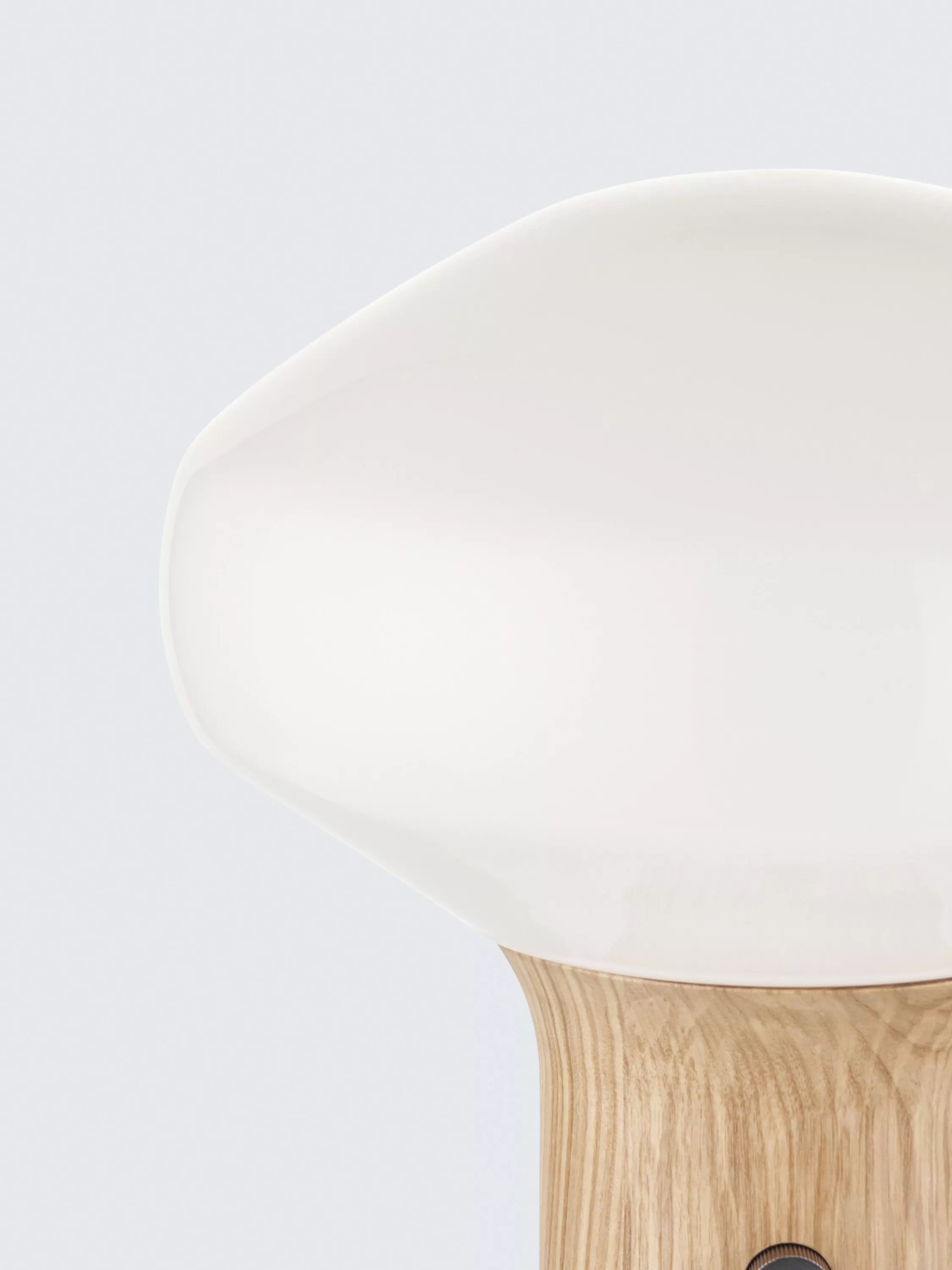 John Lewis Temple table lamp oak effect medium, UK version