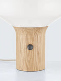 John Lewis Temple table lamp oak effect medium, UK version