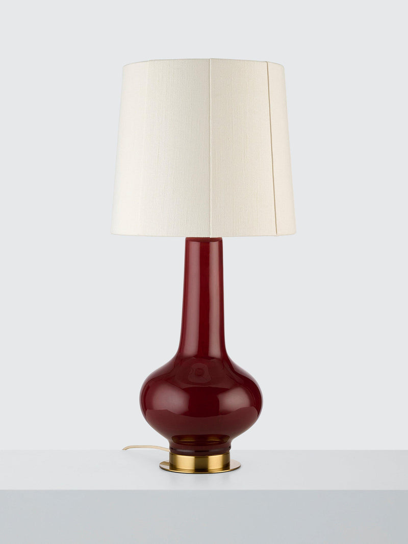 John Lewis Penrose ceramic table lamp with brass detailing (British brand)