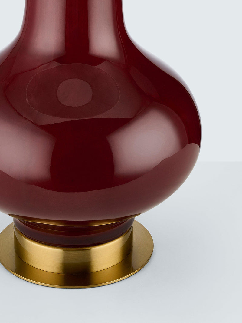 John Lewis Penrose ceramic table lamp with brass detailing (British brand)