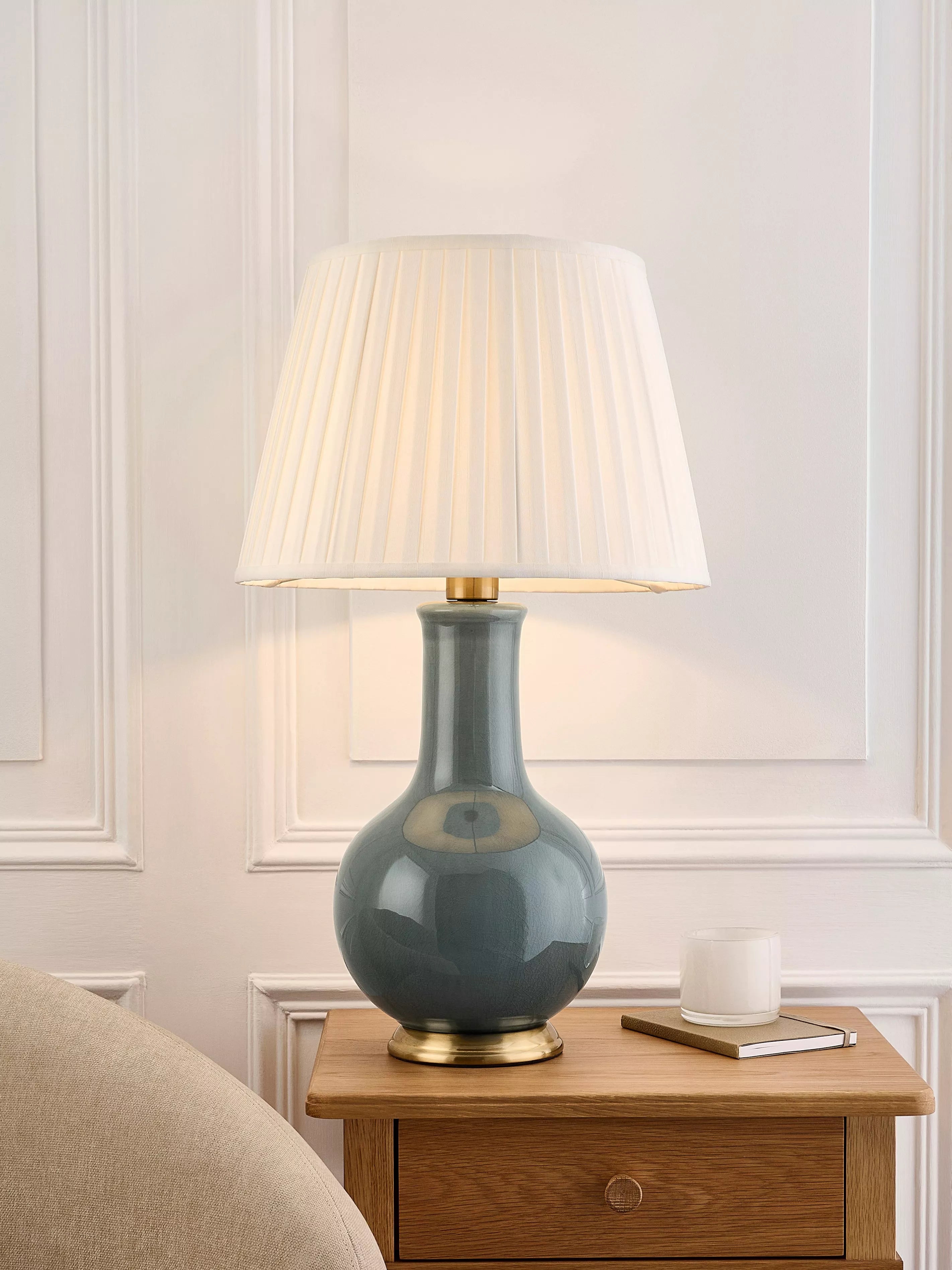 John Lewis Hatherleigh ceramic table lamp, imported from the UK