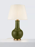 John Lewis Hatherleigh Ceramic Table Lamp, Dark Olive