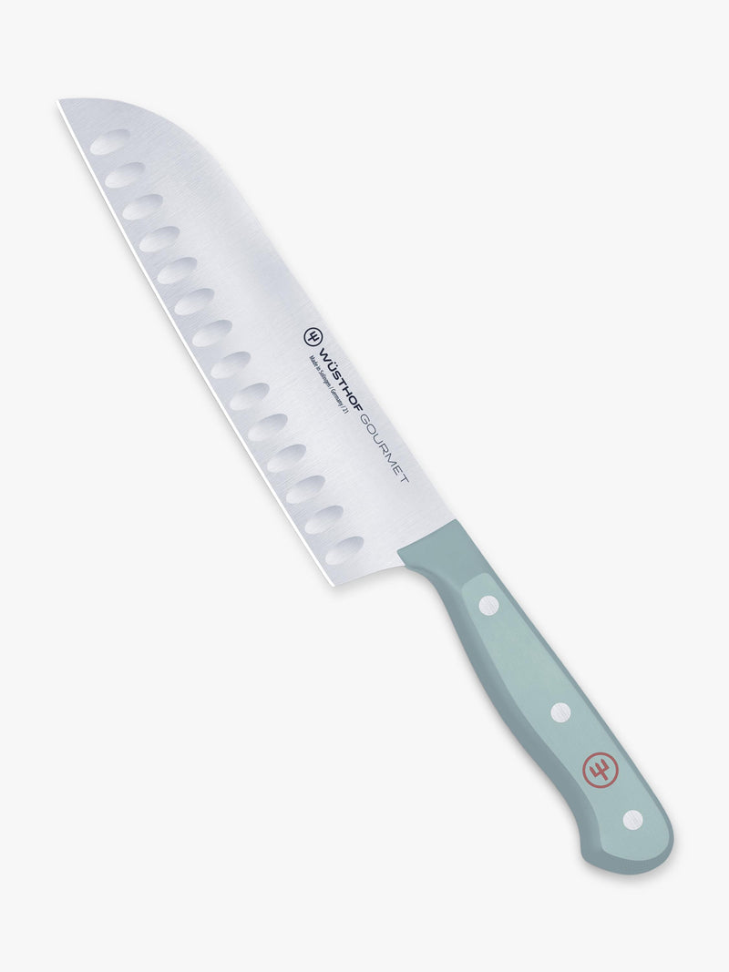 WÜSTHOF Gourmet quiet blue knife set with in-drawer tray (British brand)