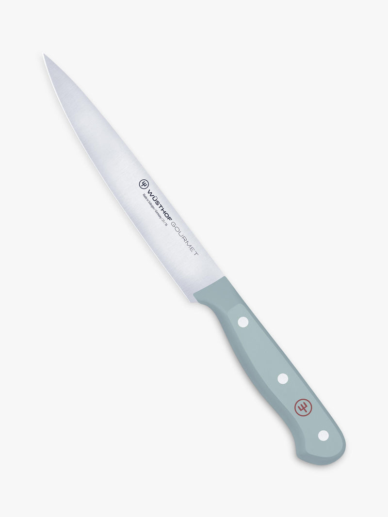 WÜSTHOF Gourmet quiet blue knife set with in-drawer tray (British brand)
