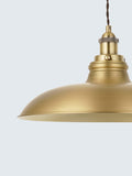 John Lewis Baldwin wide pendant ceiling light antique brass, UK version