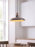 John Lewis Baldwin wide pendant ceiling light aged pewter (British brand)