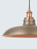 John Lewis Baldwin wide pendant ceiling light aged pewter (British brand)