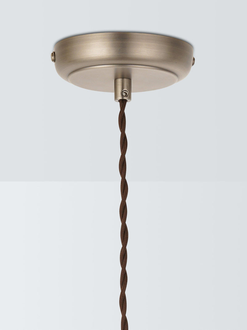 John Lewis Baldwin wide pendant ceiling light aged pewter (British brand)