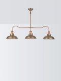 John Lewis Baldwin 3 pendant bar ceiling light pewter (British brand)