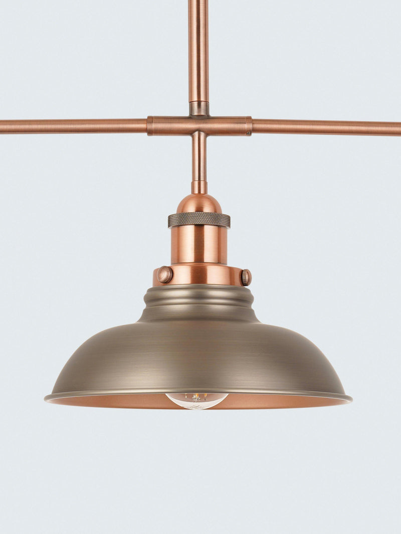John Lewis Baldwin 3 pendant bar ceiling light pewter (British brand)