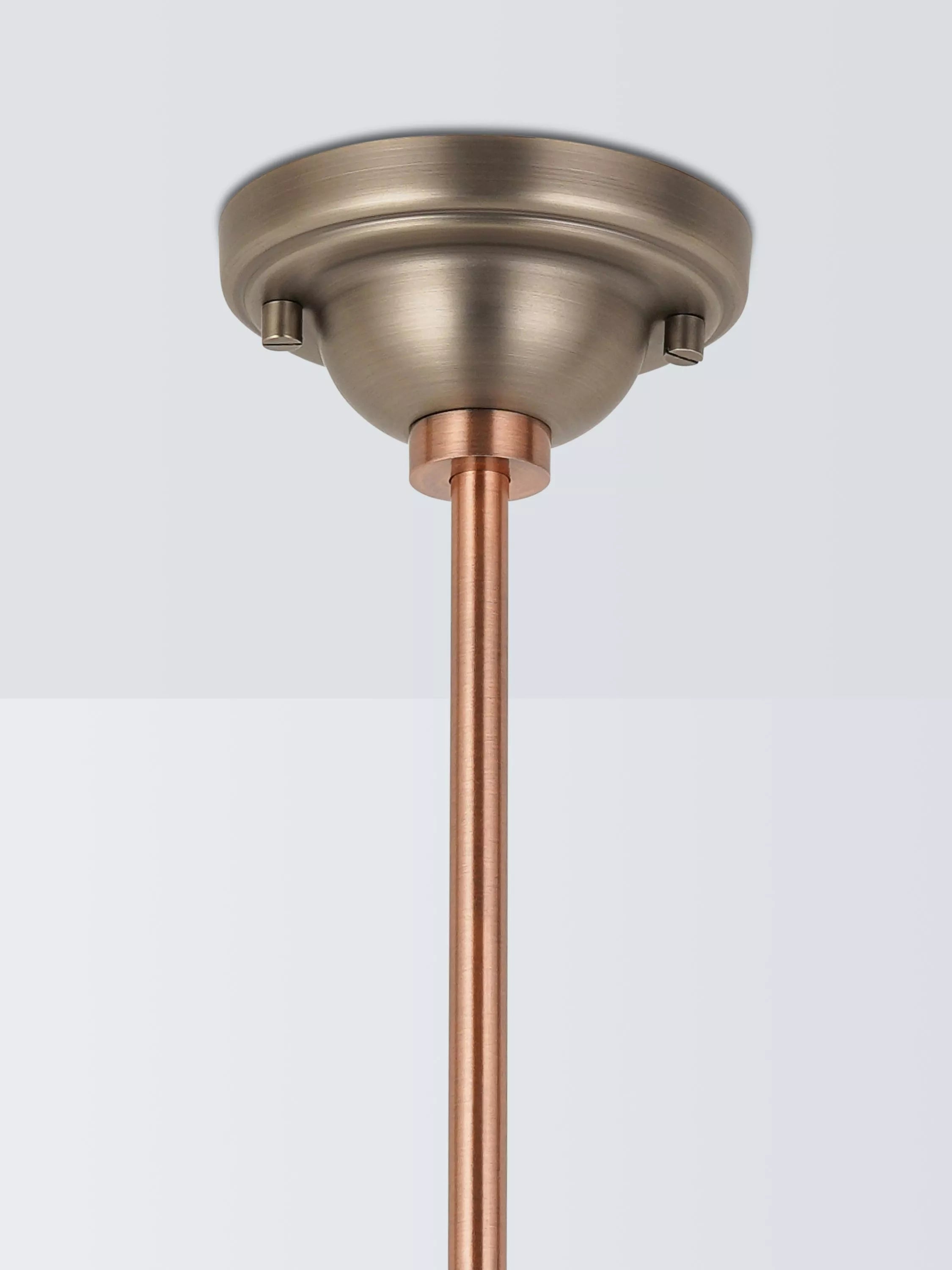 John Lewis Baldwin 3 pendant bar ceiling light pewter (British brand)