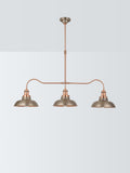 John Lewis Baldwin 3 pendant bar ceiling light pewter (British brand)