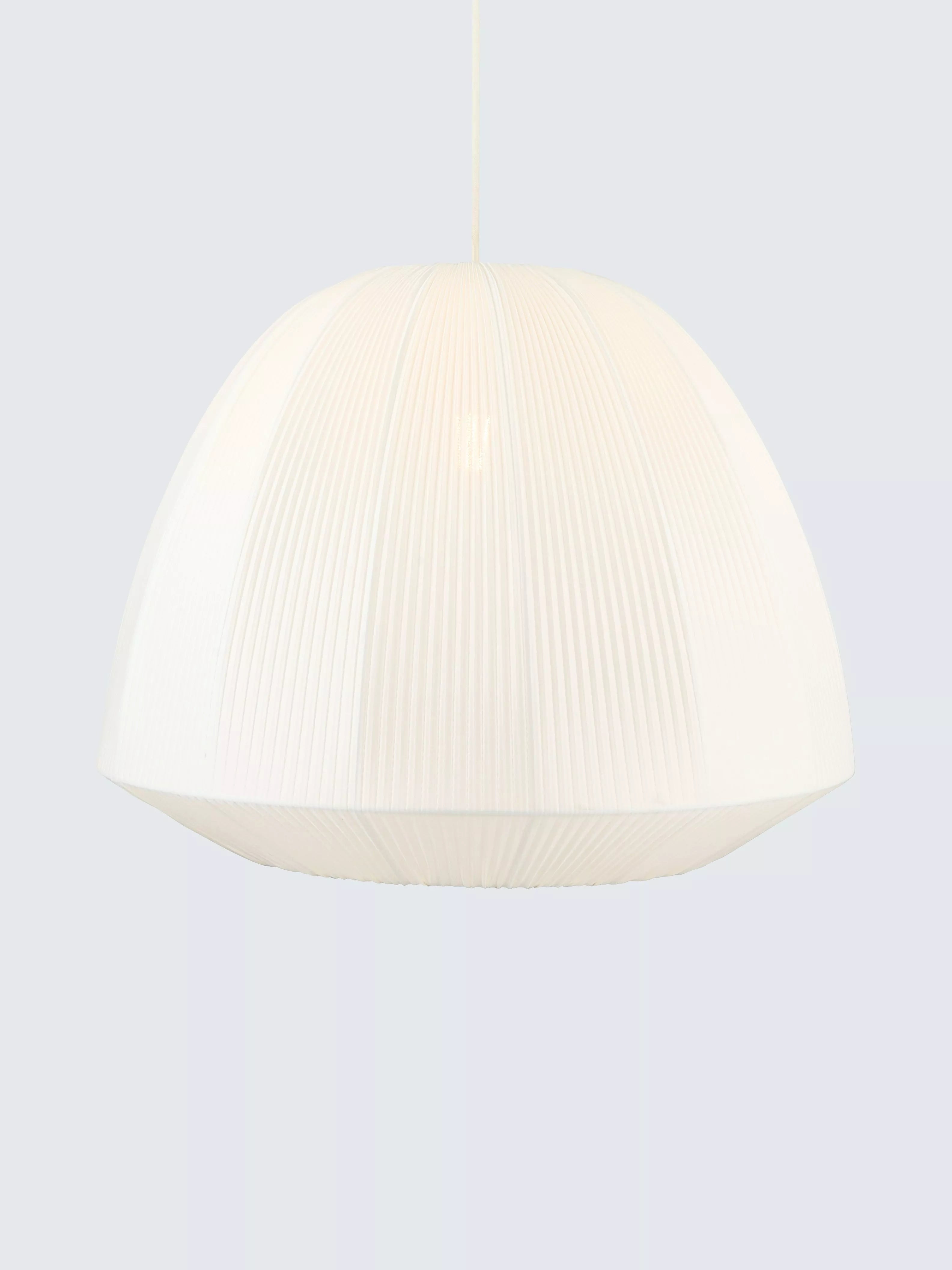 John Lewis Blake Pleat pendant ceiling shade 42cm marshmallow, UK version