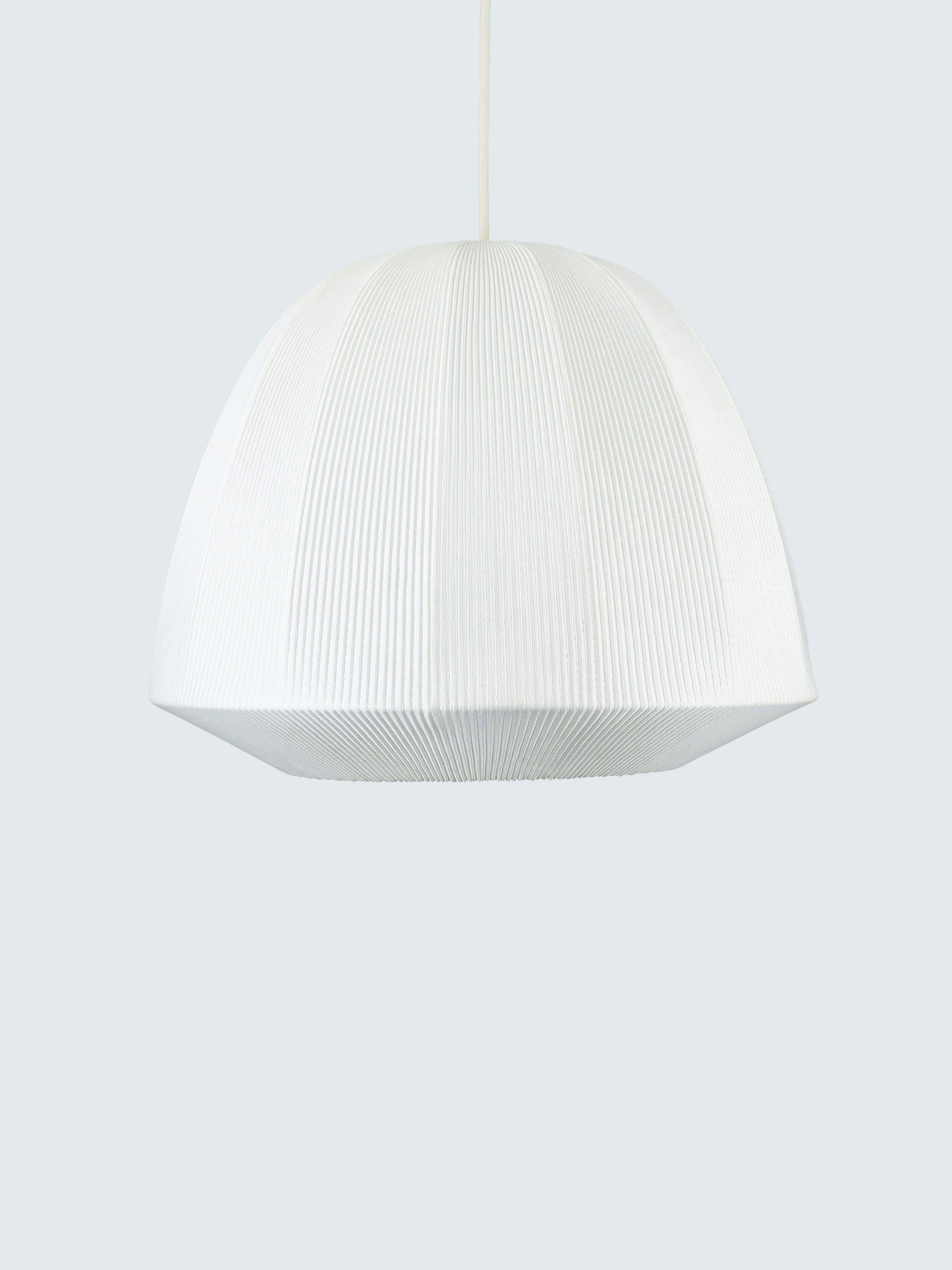 John Lewis Blake Pleat pendant ceiling shade 42cm marshmallow, UK version