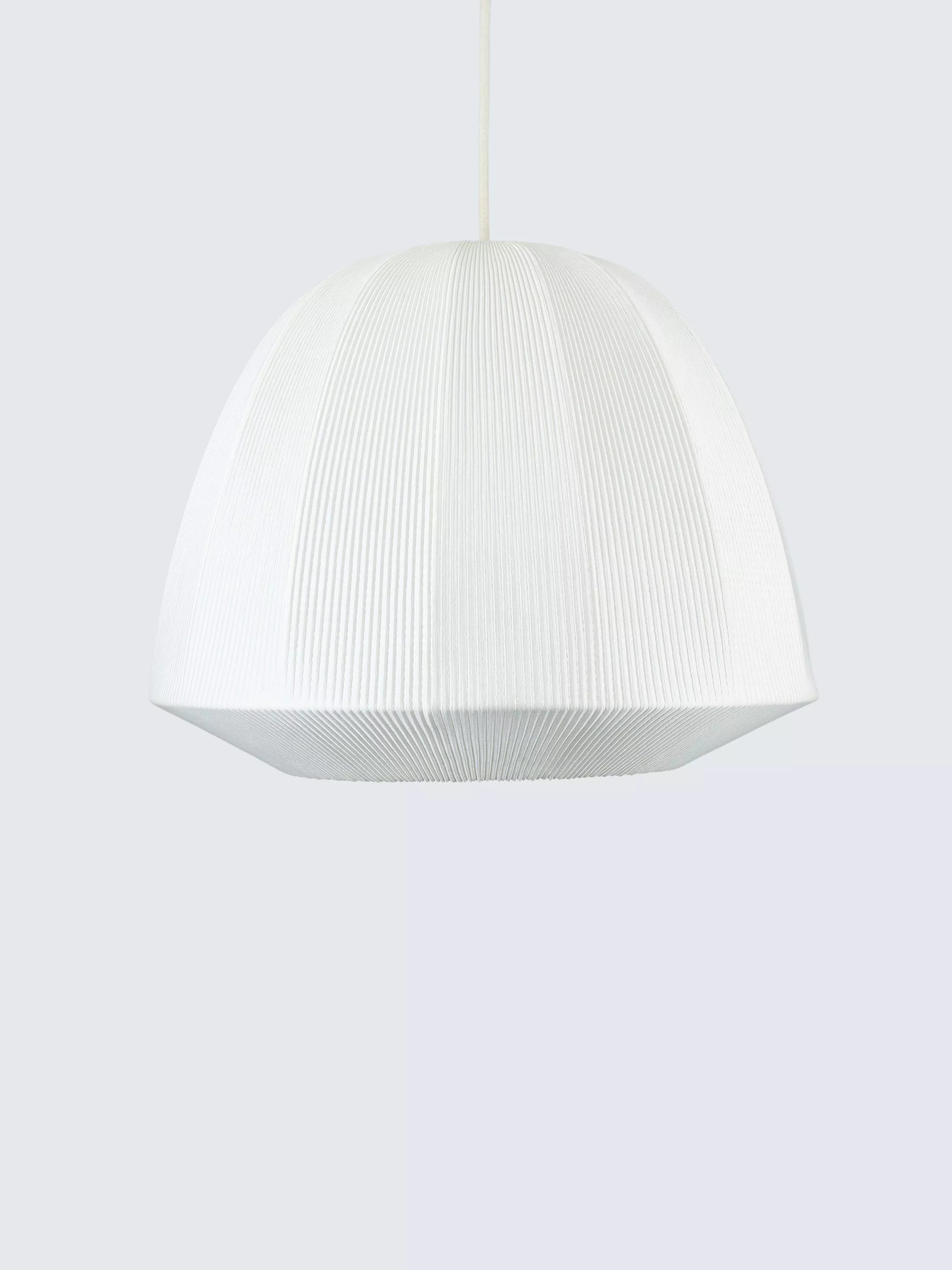 John Lewis Blake Pleat pendant ceiling shade 42cm marshmallow, UK version