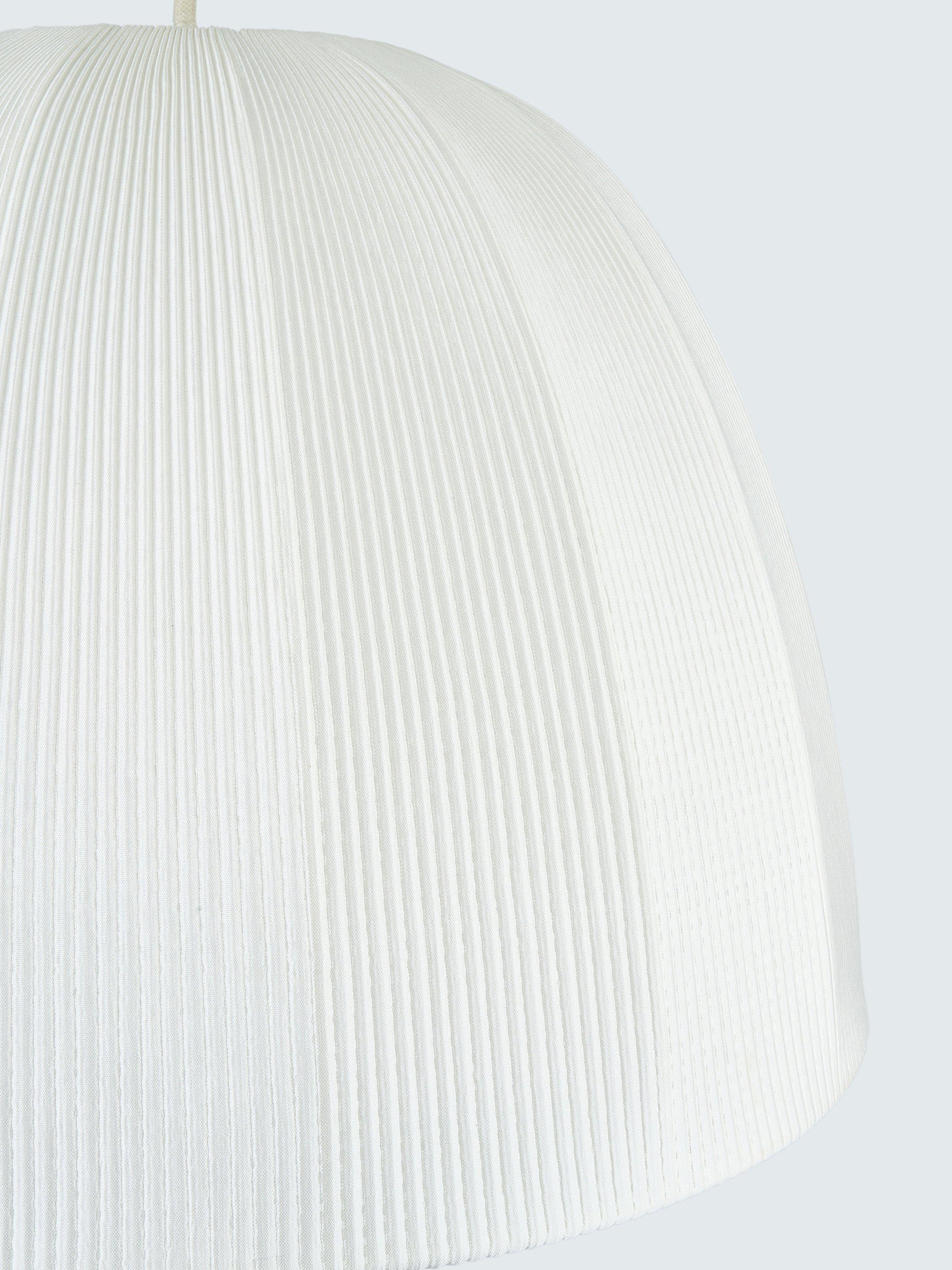 John Lewis Blake Pleat pendant ceiling shade 42cm marshmallow, UK version