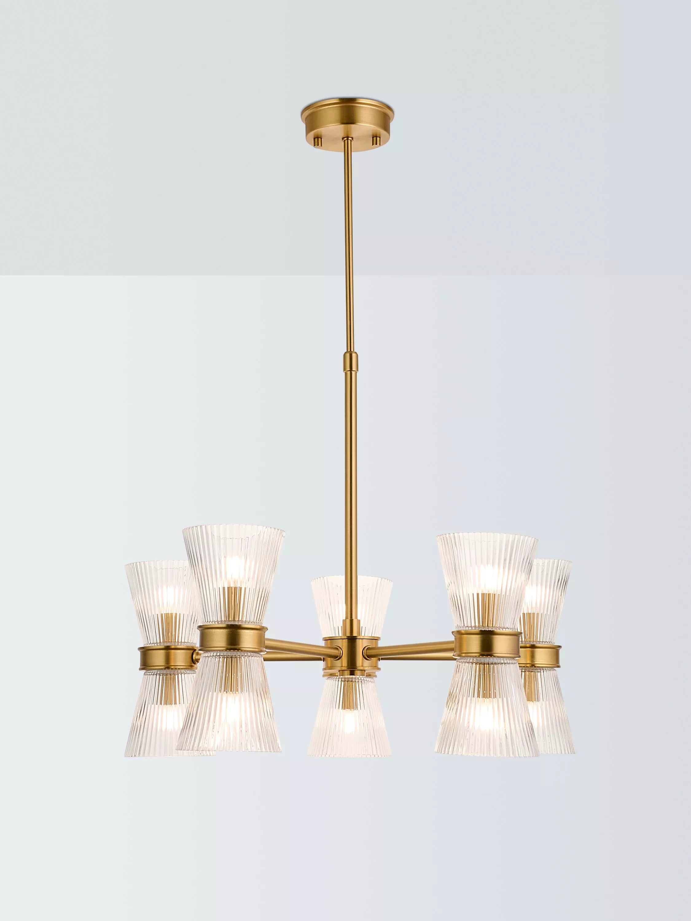 John Lewis Cuthbert ceiling light antique brass, imported from the UK