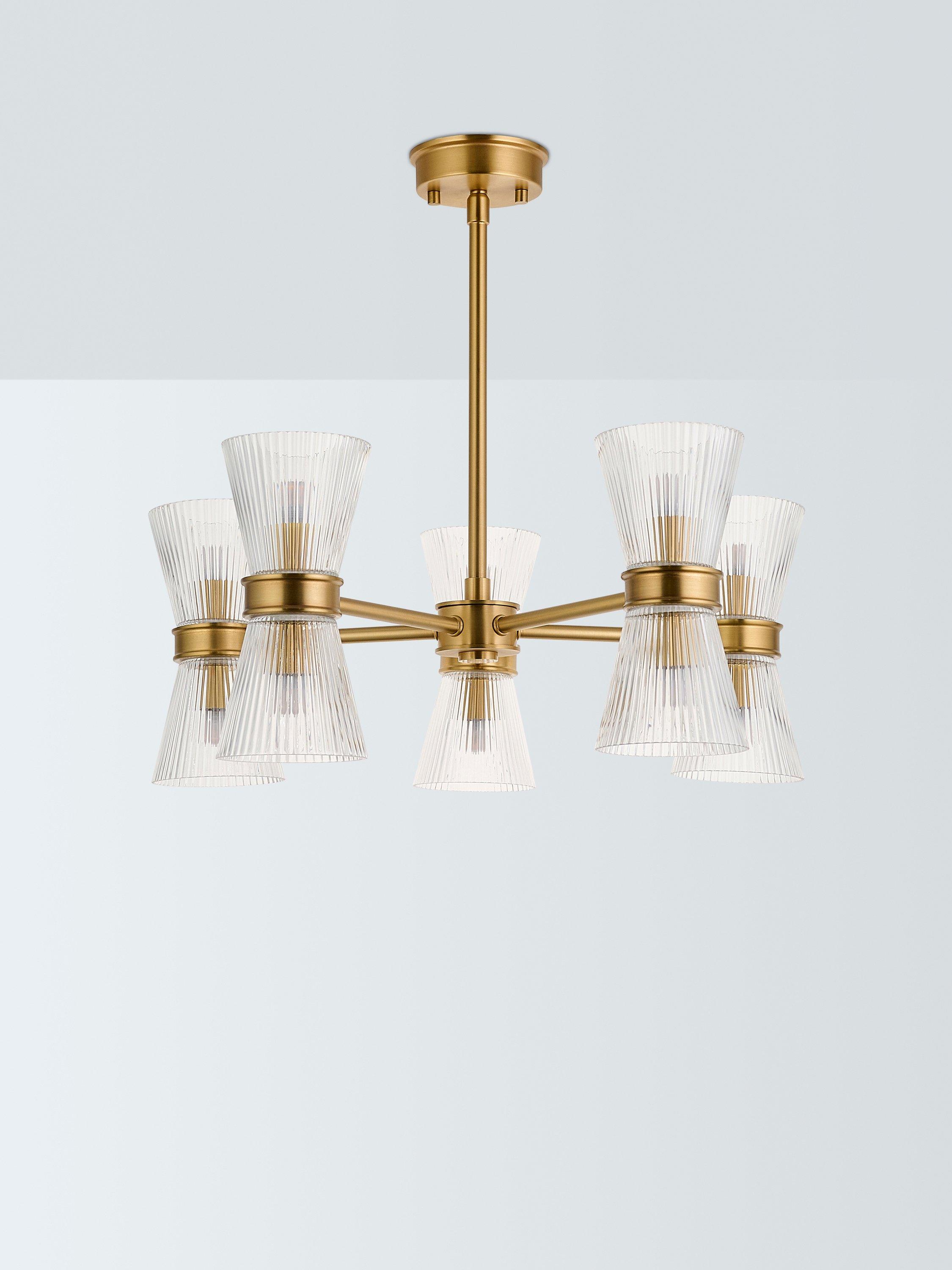 John Lewis Cuthbert ceiling light antique brass, imported from the UK