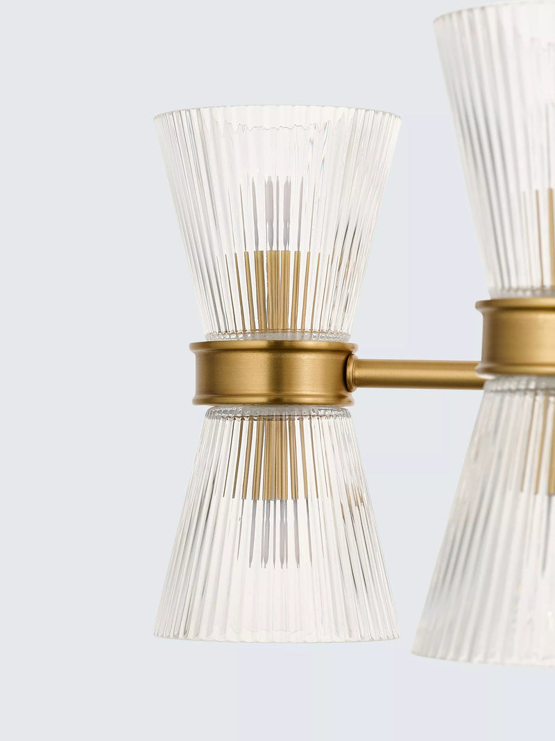 John Lewis Cuthbert ceiling light antique brass, imported from the UK
