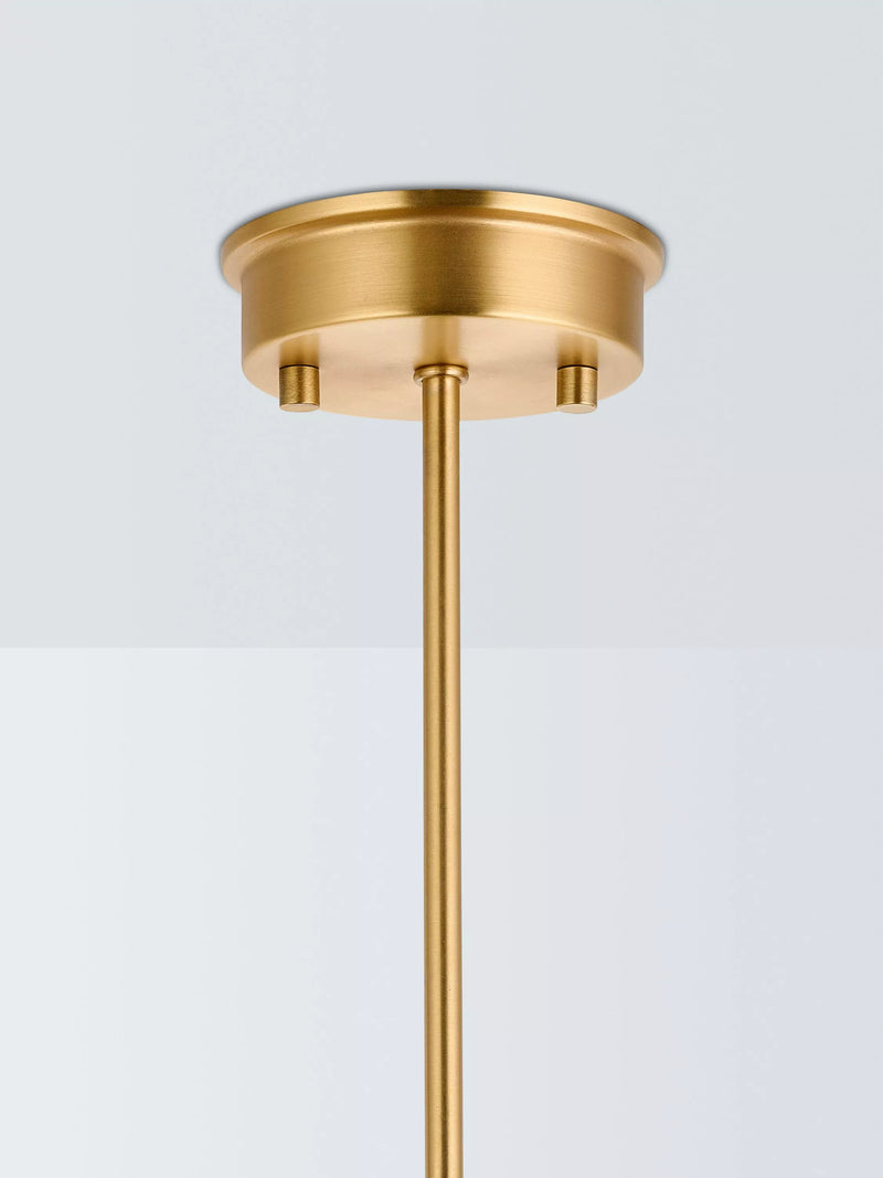 John Lewis Cuthbert ceiling light antique brass, imported from the UK