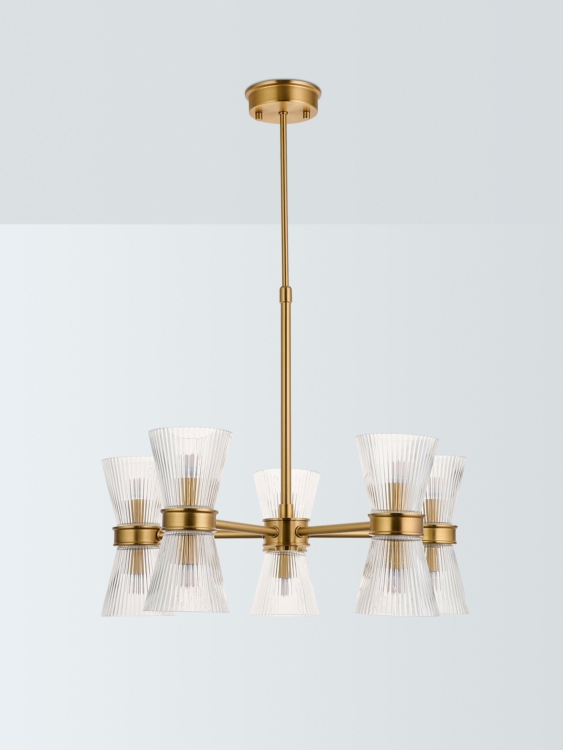 John Lewis Cuthbert ceiling light antique brass, imported from the UK