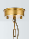 John Lewis pendant light ribbed glass antique brass - British product