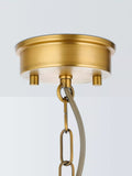 John Lewis pendant light ribbed glass antique brass - British product