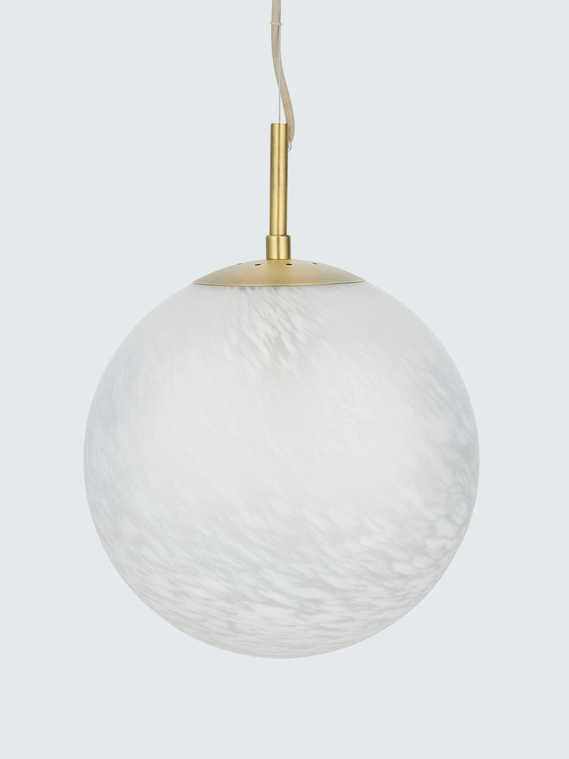 John Lewis Modern Moon pendant light frosted confetti glass (British brand)