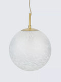 John Lewis Modern Moon pendant light frosted confetti glass (British brand)
