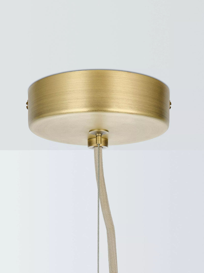 John Lewis Modern Moon pendant light frosted confetti glass (British brand)