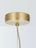 John Lewis Modern Moon pendant light frosted confetti glass (British brand)