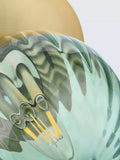 John Lewis ribbed glass globe wall light rosemary green, UK version