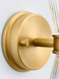 John Lewis Cuthbert ribbed glass wall light antique brass (British brand)