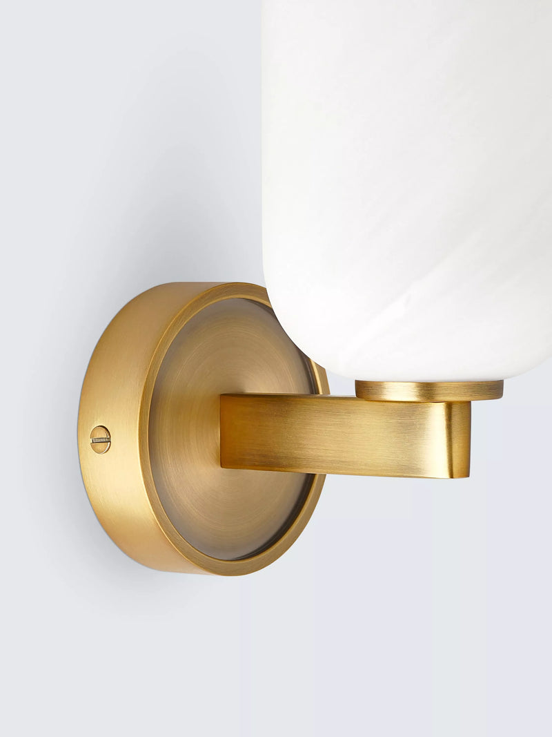 John Lewis Samir wall light warm matt antique brass - British product