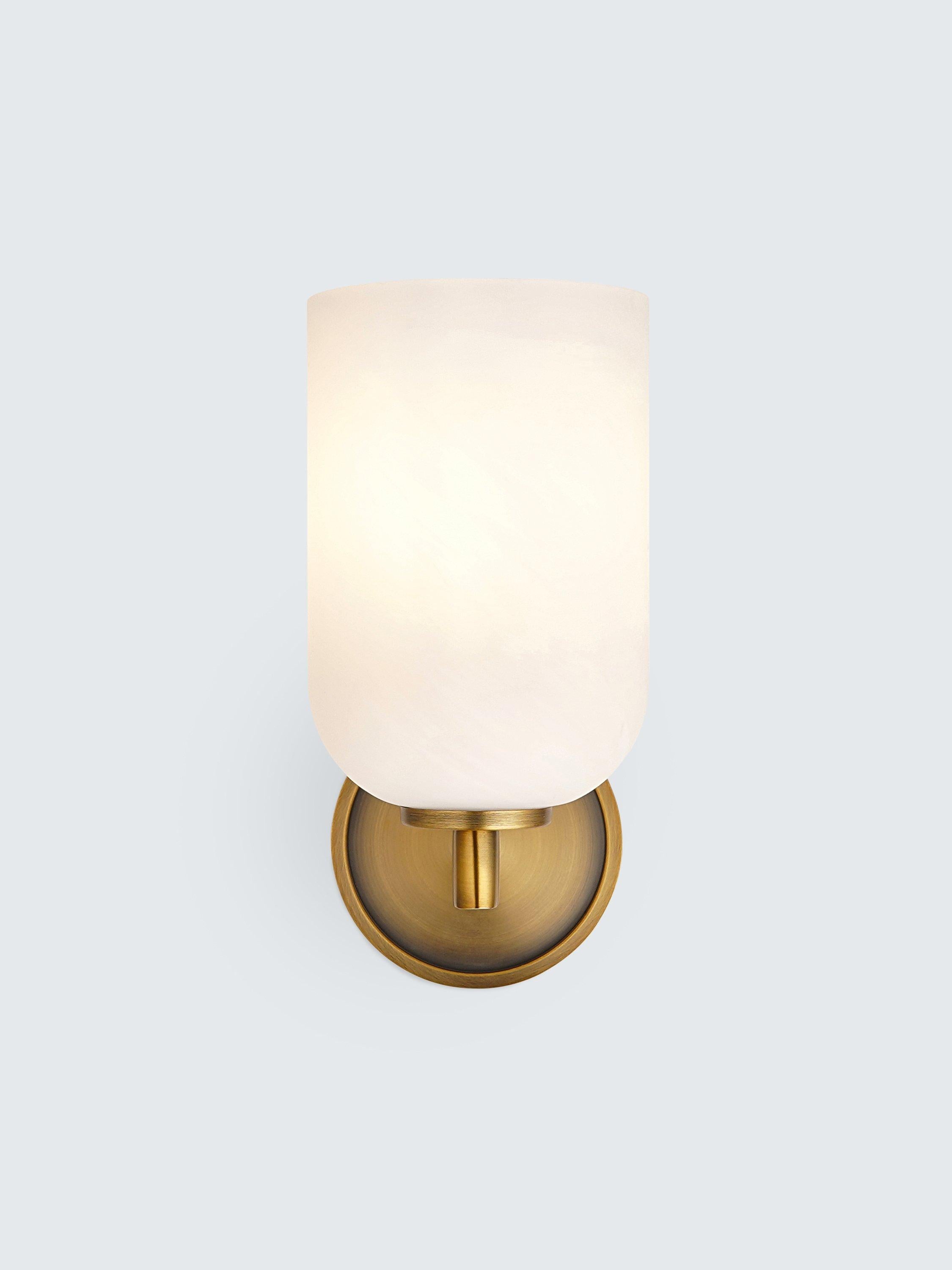 John Lewis Samir wall light warm matt antique brass - British product