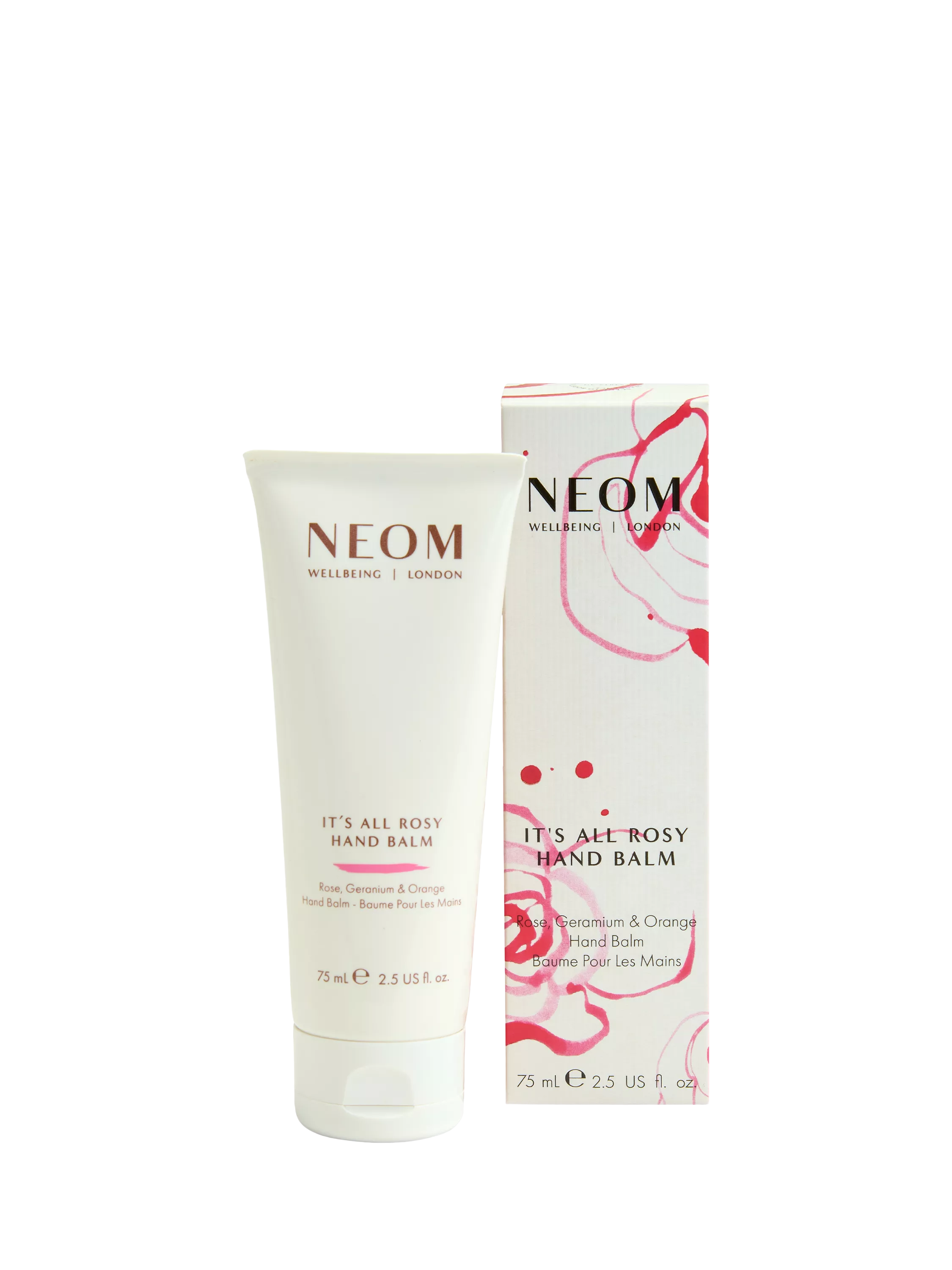 NEOM Its All Rosy hand balm 75ml, imported from the UK