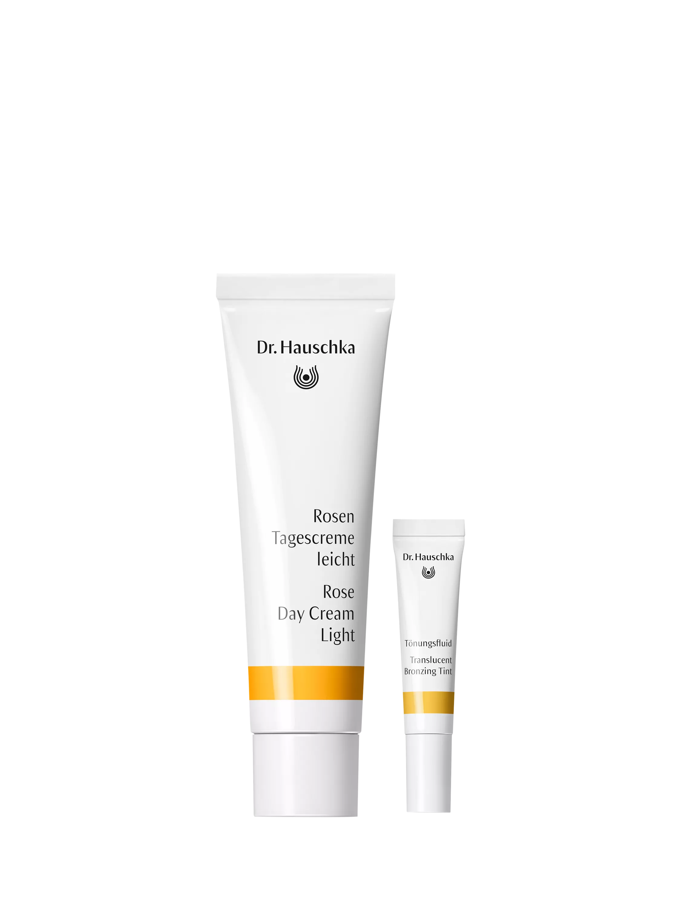 Dr Hauschka skincare gift set with rose cream and bronzing tint, UK version
