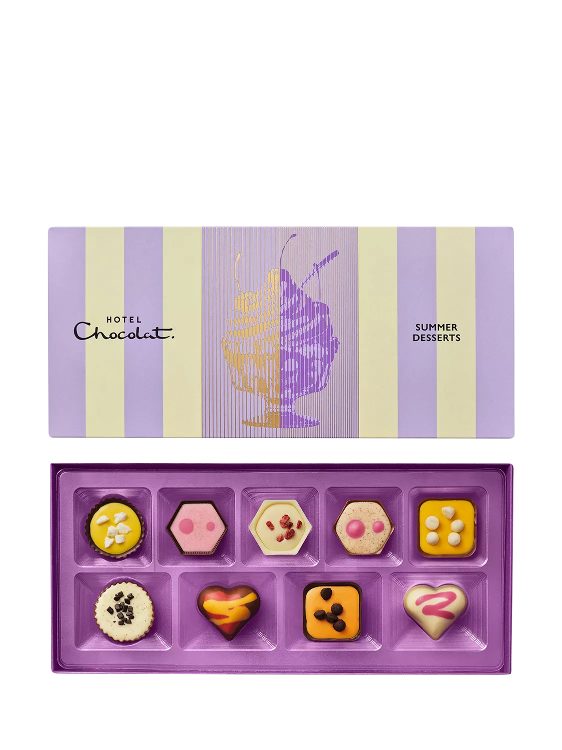 Hotel Chocolat Summer Desserts Chocolate Box 120g, imported from the UK