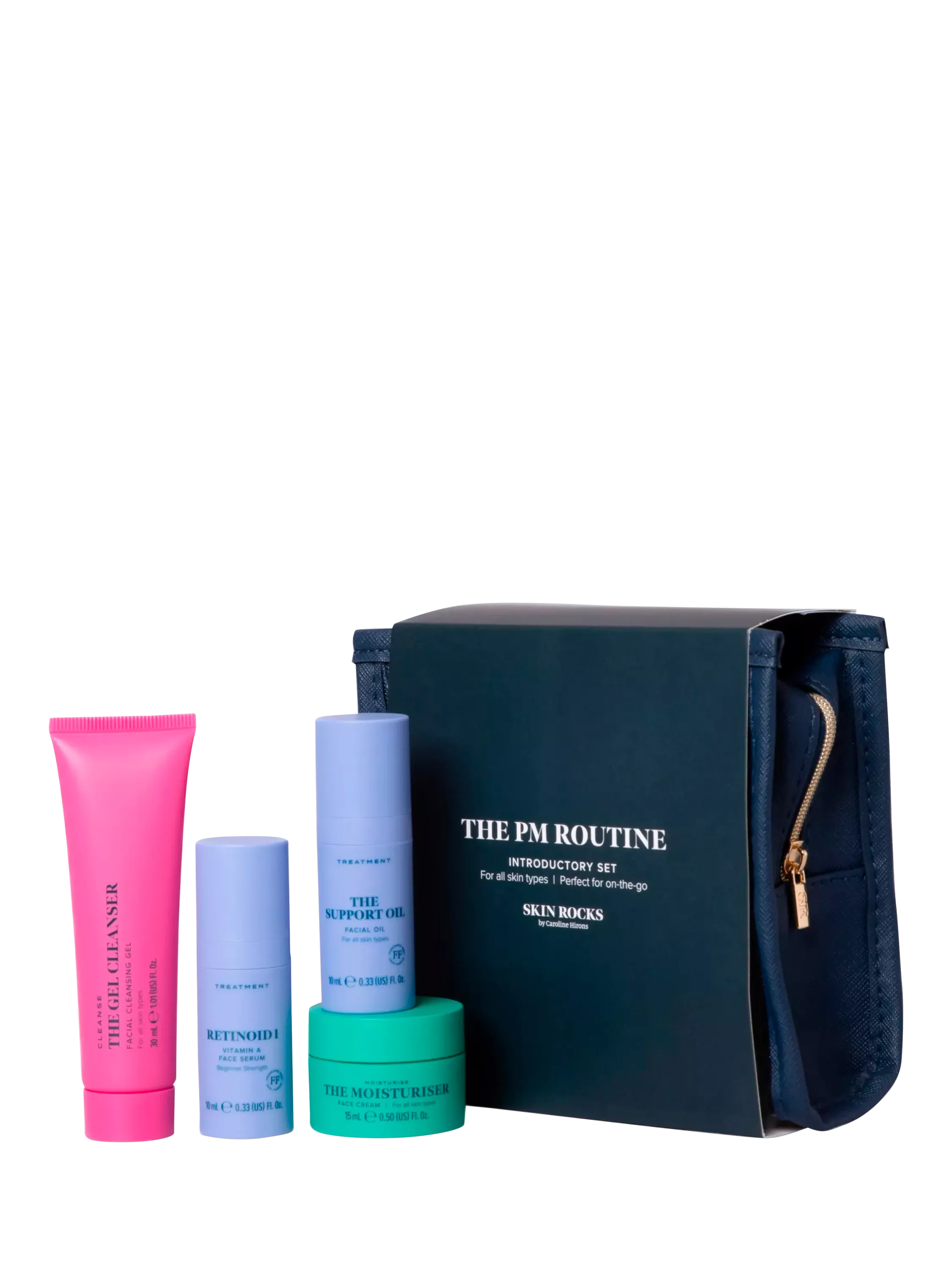 Skin Rocks PM Routine mini skincare gift set - British product