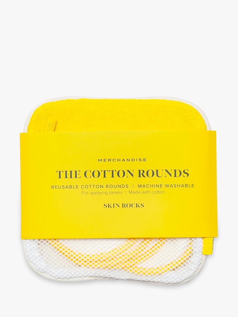 Skin Rocks The Cotton Rounds reusable facial pads 5 pack, imported from the UK