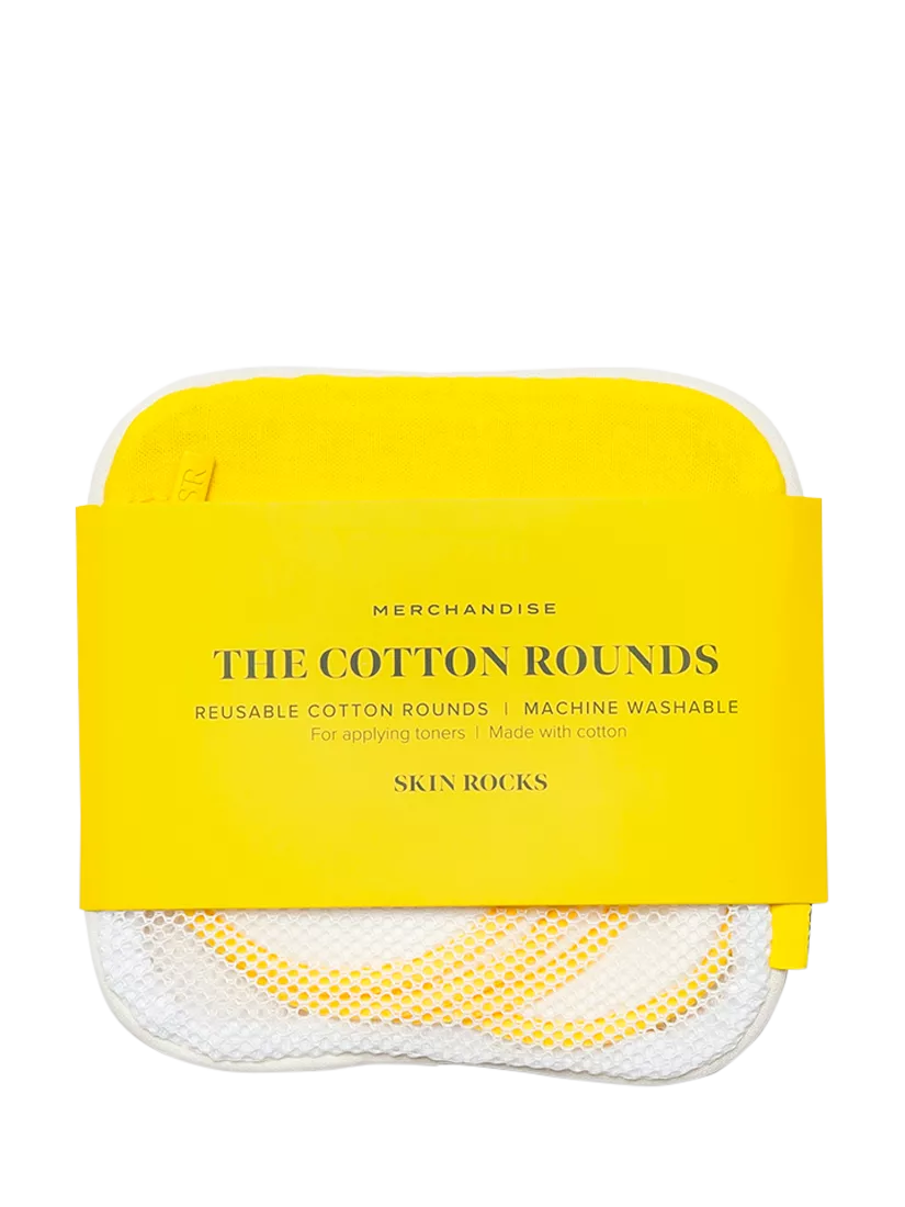 Skin Rocks The Cotton Rounds reusable facial pads 5 pack, imported from the UK