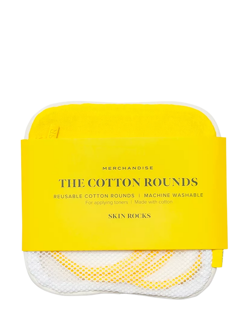 Skin Rocks The Cotton Rounds reusable facial pads 5 pack, imported from the UK