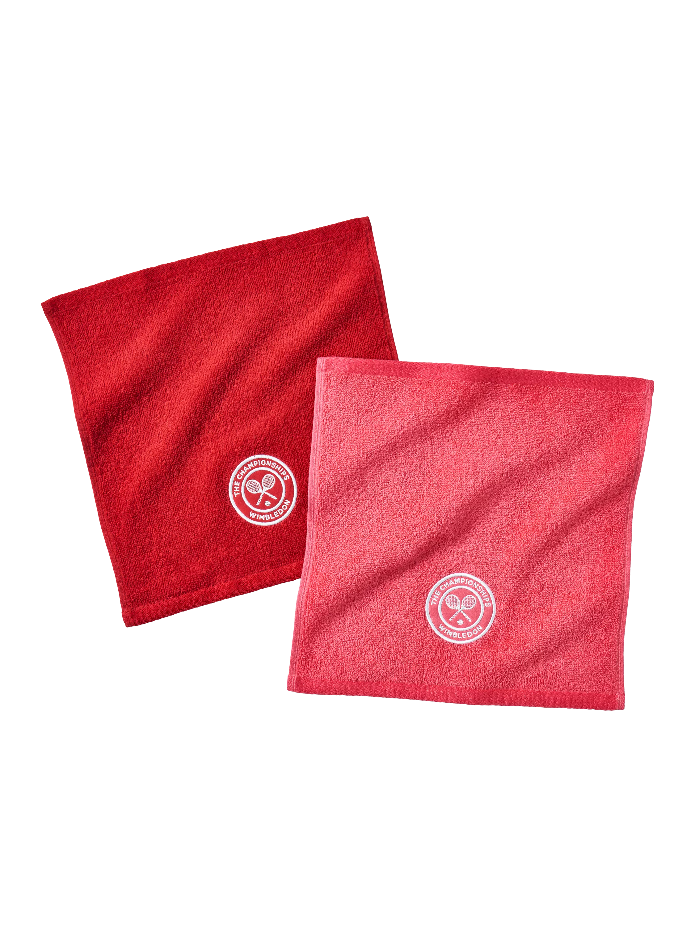 Christy Wimbledon face cloths pack of two strawberry pink (British brand)