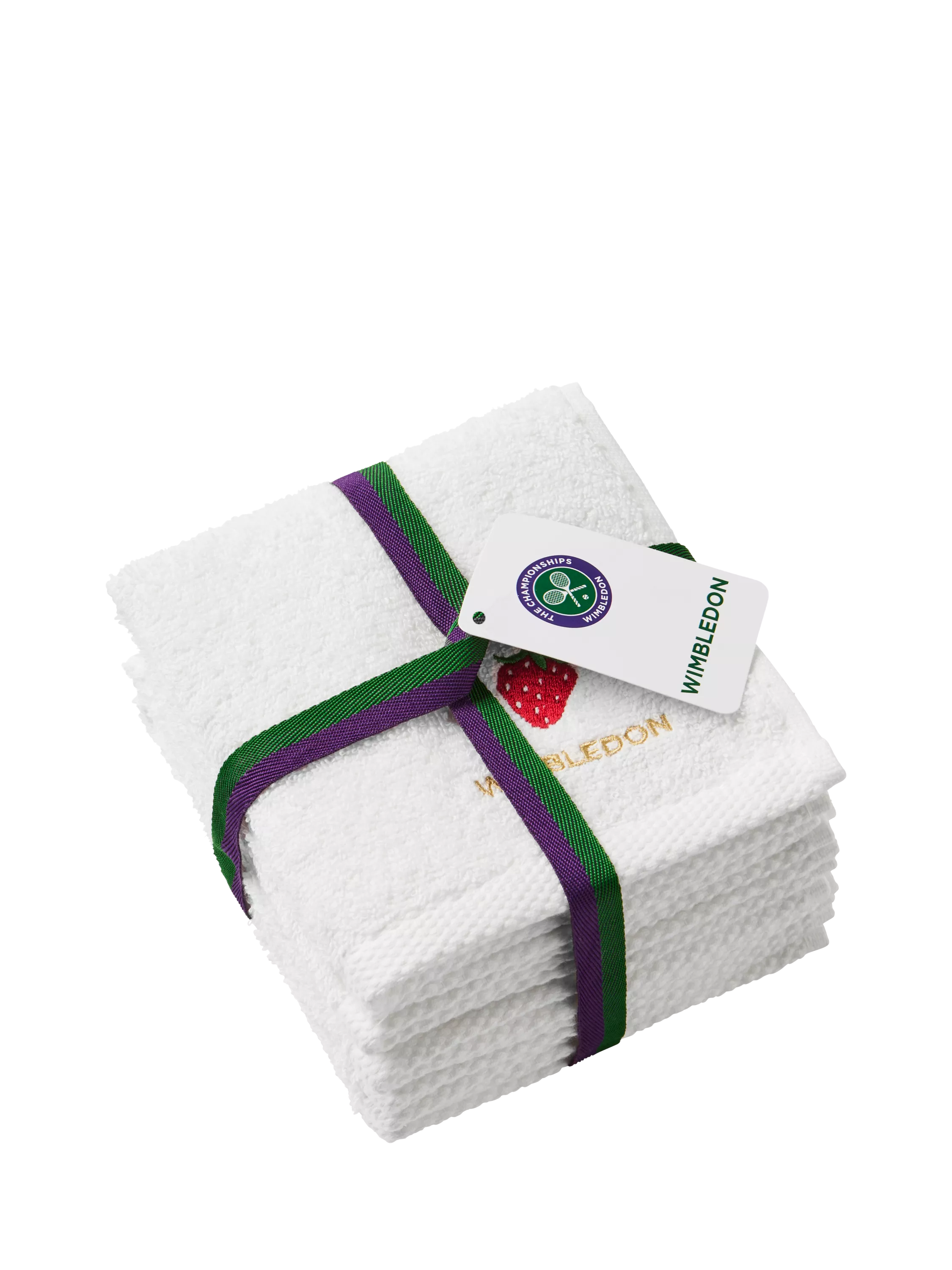 Christy Wimbledon face cloths pack of 5 white cotton, UK version
