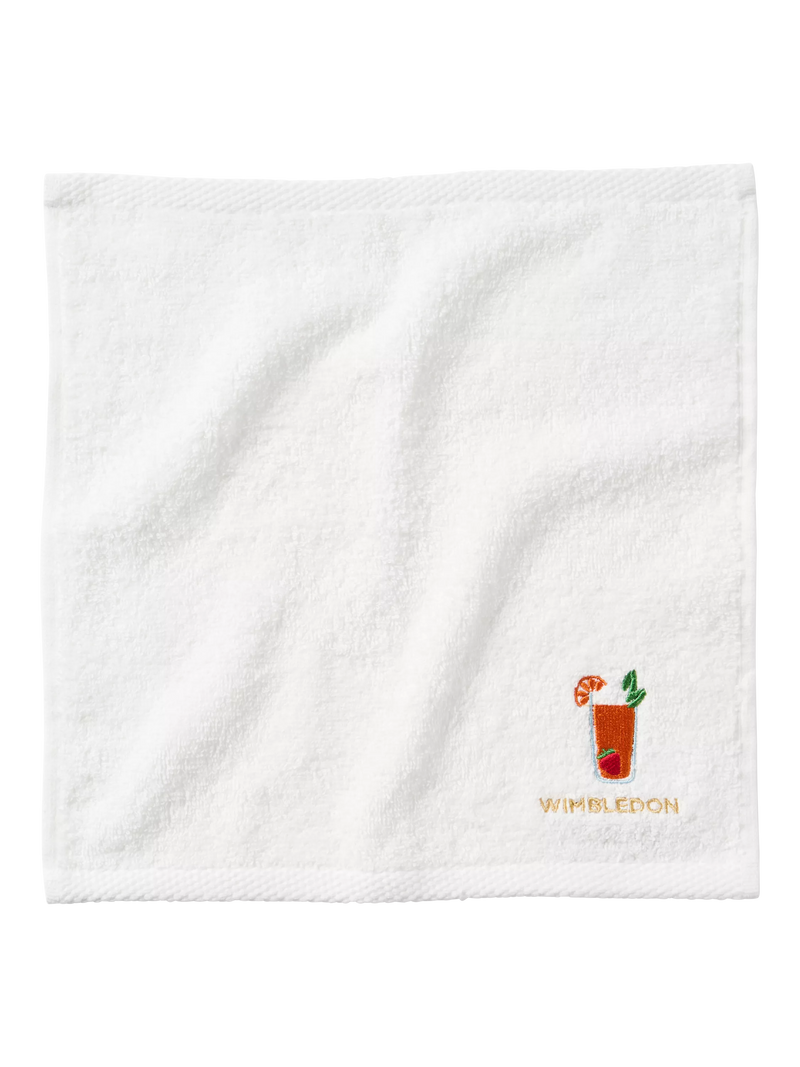 Christy Wimbledon face cloths pack of 5 white cotton, UK version