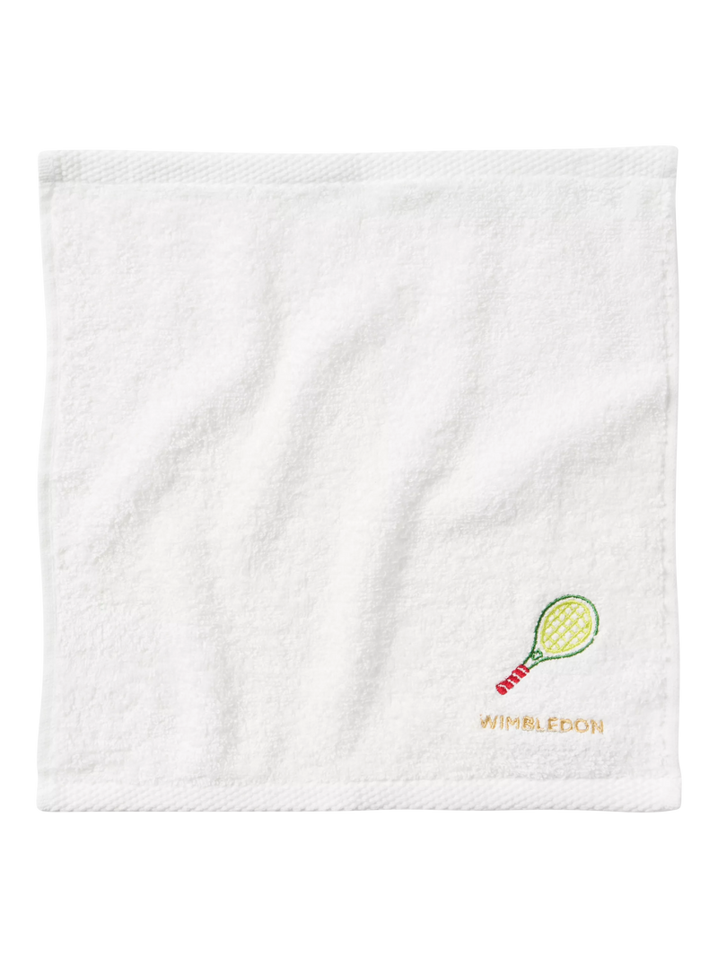 Christy Wimbledon face cloths pack of 5 white cotton, UK version